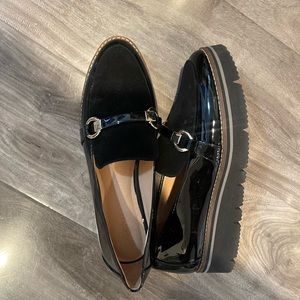 Black loafers